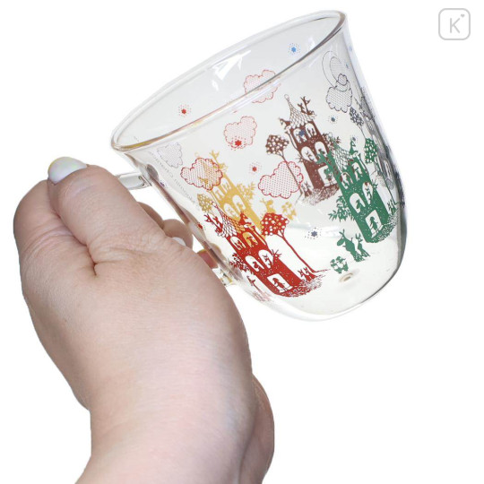 Japan Moomin Glass Mug - Moomin : Town Silhouette Colorful - 2