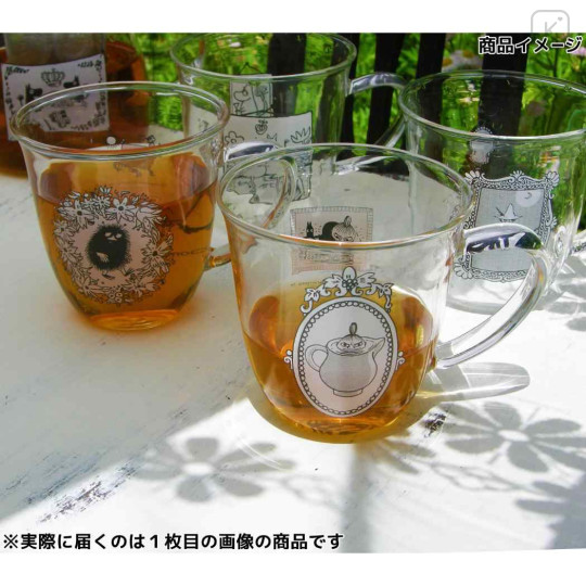 Japan Moomin Glass Mug - Moomintroll : Drawing Happy Moment - 3