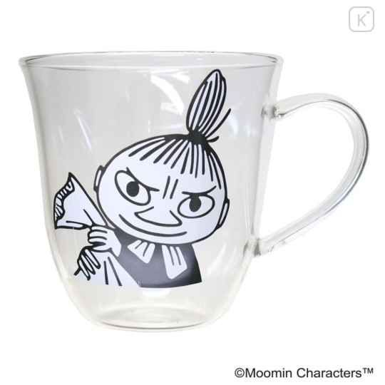Japan Moomin Glass Mug - Little My : Face - 1