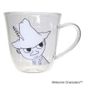 Japan Moomin Glass Mug - Snufkin : Face - 1