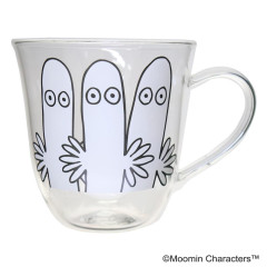 Japan Moomin Glass Mug - Hattifatteners : Face