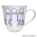 Japan Moomin Glass Mug - Hattifatteners : Face - 1