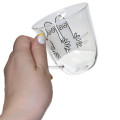 Japan Moomin Glass Mug - Hattifatteners : Face - 2
