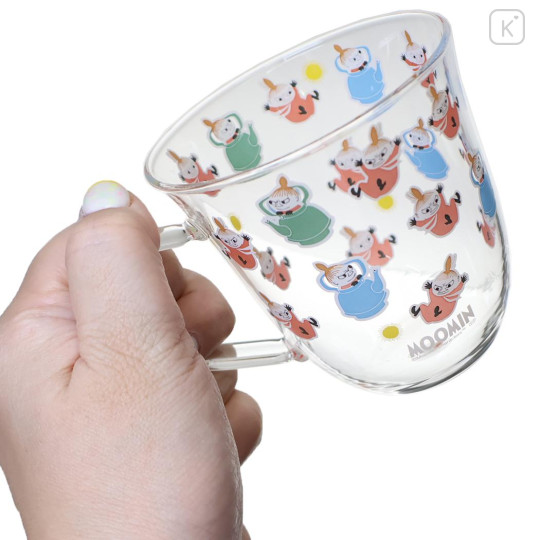 Japan Moomin Glass Mug - Little My : Flying Colorful - 2