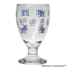 Japan Moomin Glass Cup - Moomintroll : Window Blue