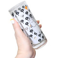 Japan Moomin Glass Tumbler - Moomintroll : Remarkable Tail Flower Black - 2