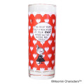 Japan Moomin Glass Tumbler - Little My : Build A House Flower Red - 1