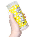 Japan Moomin Glass Tumbler - Snufkin : Flower Yellow - 2