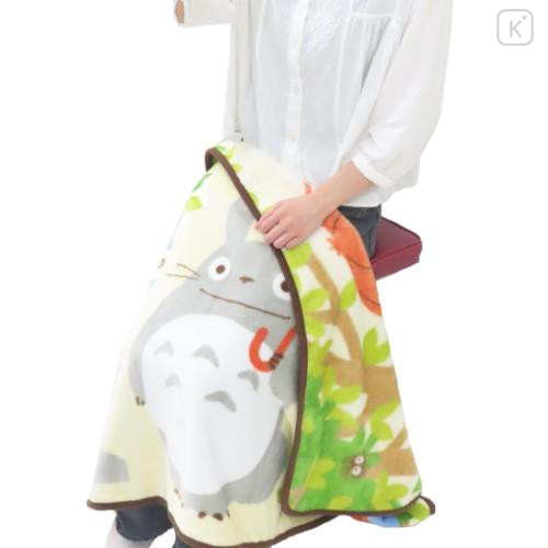 Japan Ghibli Fluffy Blanket - Totoro : Bus Stop Tree - 4
