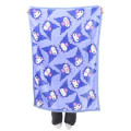 Japan Sanrio Fluffy Throw Blanket - Kuromi : Face Purple - 4