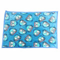 Japan Sanrio Fluffy Throw Blanket - Hangyodon : Face Turquoise - 1