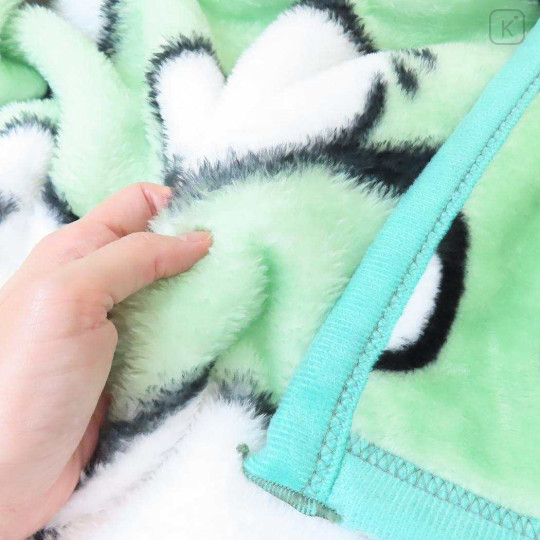 Japan Sanrio Fluffy Throw Blanket - Pochacco : Face Mint - 2