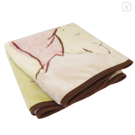Japan Disney Fluffy Blanket - Pooh : Enjoy Little Things - 3