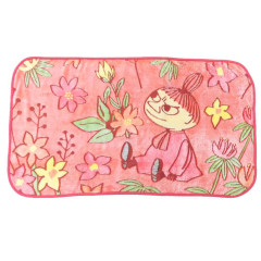 Japan Moomin Fluffy Blanket - Little My : Flower Pink Red