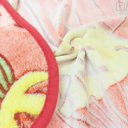 Japan Moomin Fluffy Blanket - Little My : Flower Pink Red - 2