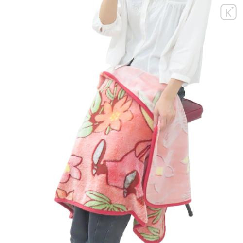 Japan Moomin Fluffy Blanket - Little My : Flower Pink Red - 4