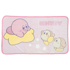 Japan Kirby Fluffy Blanket - Kirby & Waddle Dee : Star Pink