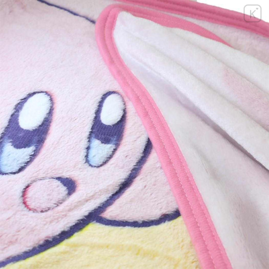Japan Kirby Fluffy Blanket - Kirby & Waddle Dee : Star Pink - 3