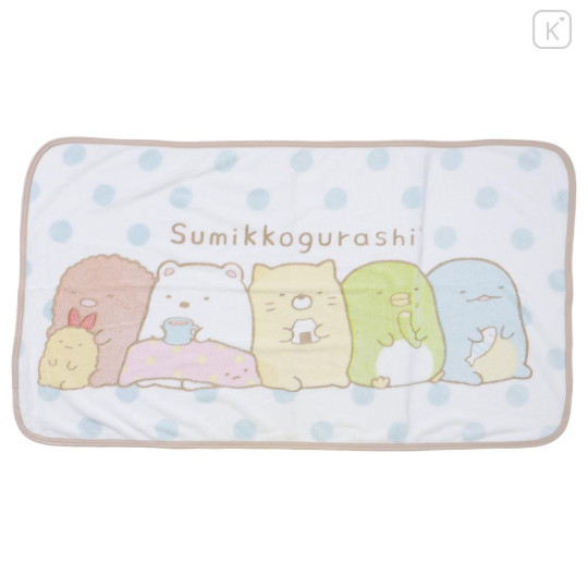 Japan San-X Fluffy Blanket - Sumikko Gurashi : Relax Time - 1