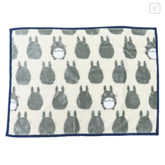 Japan Ghibli Fluffy Lap Blanket - Totoro : Grey Silhouette - 1