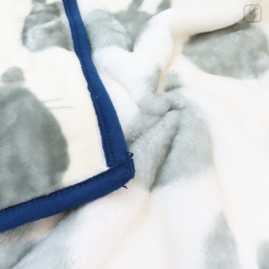 Japan Ghibli Fluffy Lap Blanket - Totoro : Grey Silhouette - 2