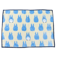 Japan Ghibli Fluffy Lap Blanket - Totoro : Blue Silhouette
