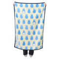 Japan Ghibli Throw Blanket - Totoro : Blue Silhouette - 4
