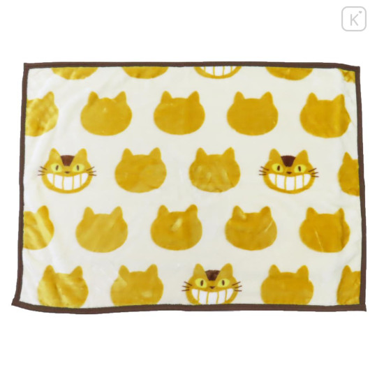 Japan Ghibli Fluffy Lap Blanket - My Neighbor Totoro : Bus Cat Silhouette - 1
