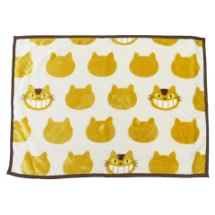 Japan Ghibli Fluffy Lap Blanket - My Neighbor Totoro : Bus Cat Silhouette