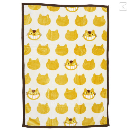 Japan Ghibli Fluffy Throw Blanket - My Neighbor Totoro : Bus Cat Silhouette - 1