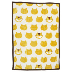 Japan Ghibli Fluffy Throw Blanket - My Neighbor Totoro : Bus Cat Silhouette