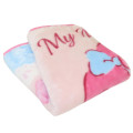Japan Sanrio Fluffy Lap Blanket - My Melody : Rose Pink Blue - 3