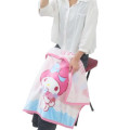Japan Sanrio Fluffy Lap Blanket - My Melody : Rose Pink Blue - 4