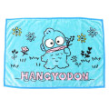 Japan Sanrio Fluffy Lap Blanket - Hangyodon : Fields Turquoise - 1
