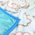 Japan Sanrio Fluffy Lap Blanket - Hangyodon : Fields Turquoise - 2