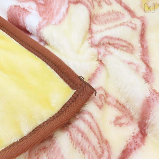 Japan Curious George Fluffy Lap Blanket - Good Morning - 2