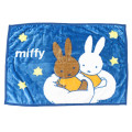 Japan Miffy Fluffy Lap Blanket - Miffy : Star Night - 1