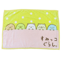 Japan San-X Fluffy Lap Blanket - Sumikko Gurashi : Good Night Green