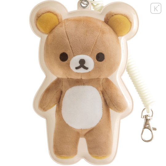 Japan San-X Pass Case Card Holder with Coil - Rilakkuma : Photo Series - 2