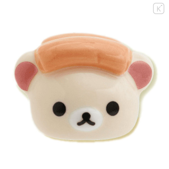 Japan San-X Porcelain Chopstick Rest - Korilakkuma : Anytime Sushi Salmon - 2