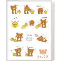 Japan San-X 6+1 Pockets A4 Clear File Holder - Kiiroitori & Rilakkuma : Rilakkuma Stay with Me - 1