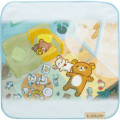 Japan San-X Mini Towel Handkerchief - Rilakkuma Stay with Me - 1