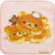 Japan San-X Mini Towel Handkerchief - Rilakkuma Stay with Me Pancake Pink