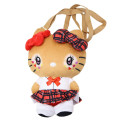 Japan Sanrio Face-shaped Shoulder Bag - Hello Kitty : Retro Heisei Kogal Uniform - 1
