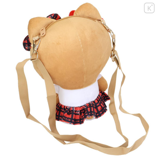 Japan Sanrio Face-shaped Shoulder Bag - Hello Kitty : Retro Heisei Kogal Uniform - 2
