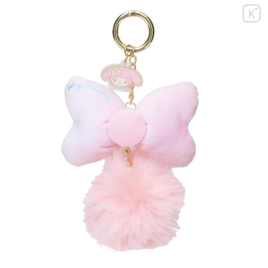 Japan Sanrio Dangling Tail Mascot Bag Charm - My Melody : Big Ribbon - 1