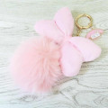 Japan Sanrio Dangling Tail Mascot Bag Charm - My Melody : Big Ribbon - 2