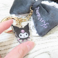 Japan Sanrio Dangling Tail Mascot Bag Charm - Kuromi : Big Ribbon - 3