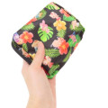 Japan Sanrio Eco Shopping Bag With Pouch - Tan Swimsuit Party Hibiscus Black - 4