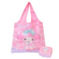 Japan Sanrio Eco Shopping Bag With Pouch - My Melody : Cat Performance Pink - 1